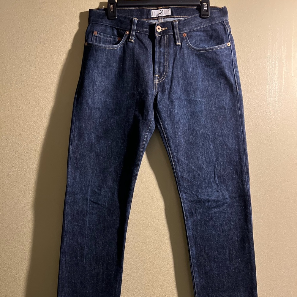 Tellason stock slim indigo denim